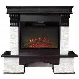 Электрокамин с широким очагом 2D Real-Flame