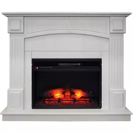 Электрокамин с широким очагом 2D Real-Flame