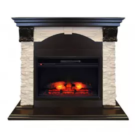 Электрокамин с широким очагом 2D Real-Flame