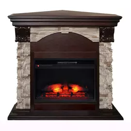 Электрокамин с широким очагом 2D Real-Flame