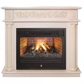 Электрокамин с широким очагом 3D Real-Flame