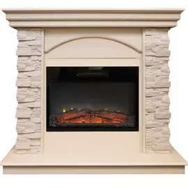 Электрокамин с широким очагом 2D Real-Flame