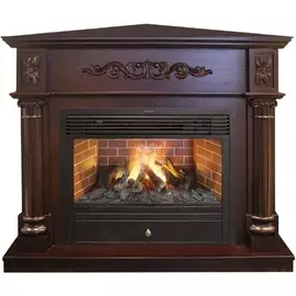 Электрокамин с широким очагом 3D Real-Flame