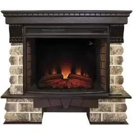 Электрокамин с широким очагом 2D Real-Flame