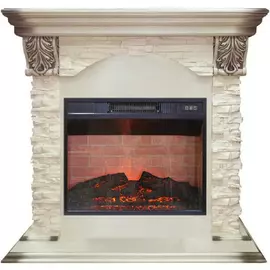 Электрокамин с широким очагом 2D Real-Flame