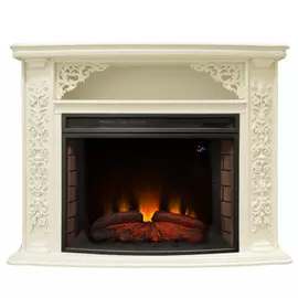 Электрокамин с широким очагом 2D Real-Flame