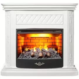 Электрокамин с широким очагом 3D Real-Flame