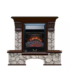 Электрокамин с эффектом живого пламени Glenrich