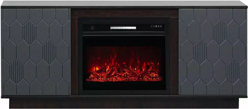 Электрокамин с классическим очагом 2D Elekam