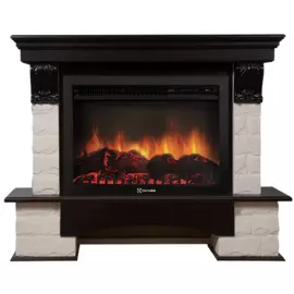 Электрокамин с широким очагом 2D Electrolux