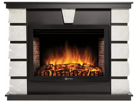 Электрокамин с широким очагом 2D Electrolux