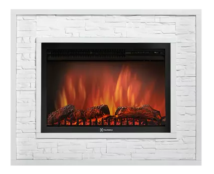 Электрокамин с широким очагом 2D Electrolux