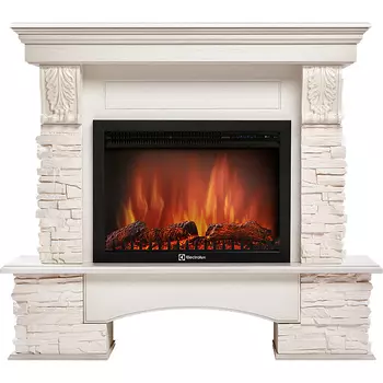 Электрокамин с широким очагом 2D Electrolux