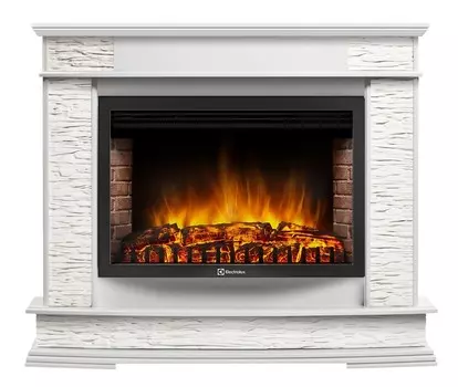 Электрокамин с широким очагом 2D Electrolux