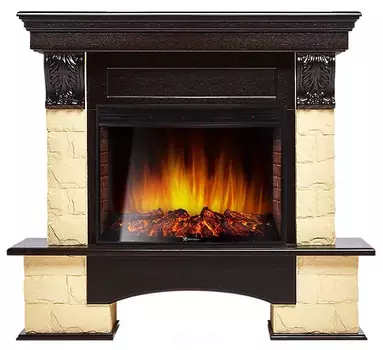 Электрокамин с широким очагом 2D Electrolux