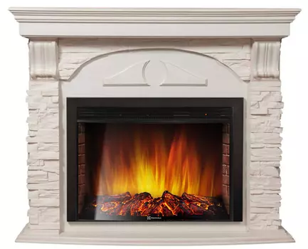 Электрокамин с широким очагом 2D Electrolux