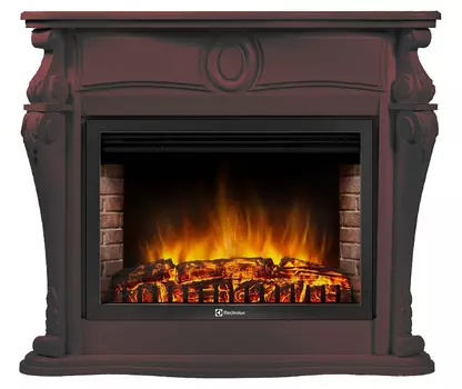 Электрокамин с широким очагом 2D Electrolux