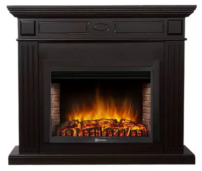 Электрокамин с широким очагом 2D Electrolux