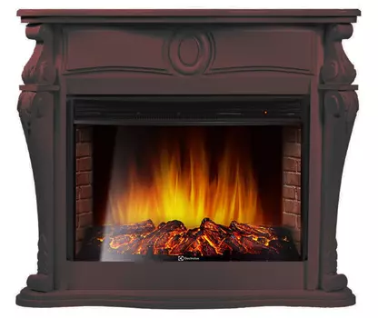 Электрокамин с широким очагом 2D Electrolux