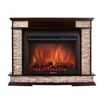 Электрокамин с широким очагом 2D Electrolux