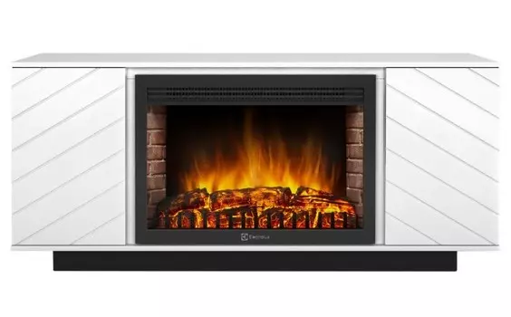 Электрокамин с широким очагом 2D Electrolux