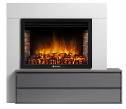 Электрокамин с широким очагом 2D Electrolux
