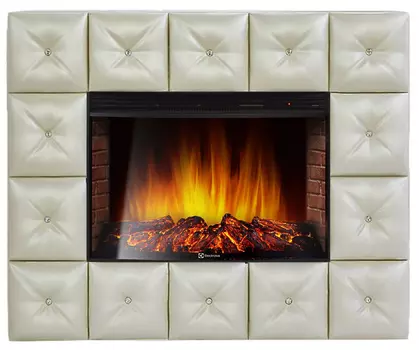 Электрокамин с широким очагом 2D Electrolux