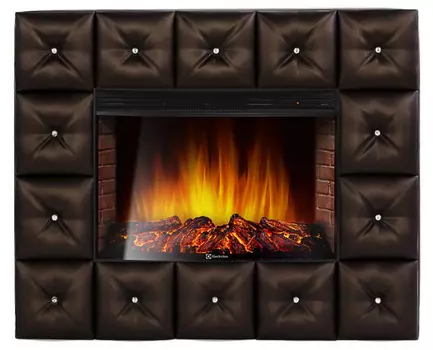 Электрокамин с широким очагом 2D Electrolux
