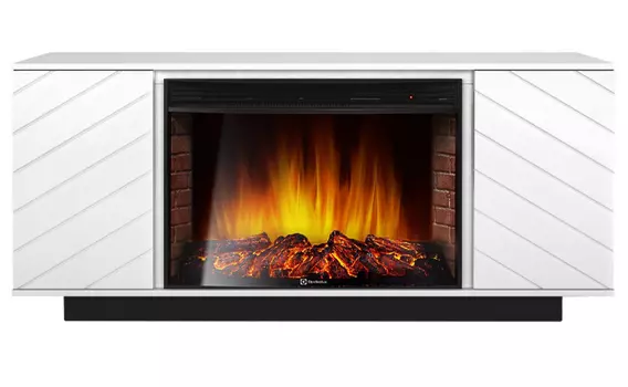 Электрокамин с широким очагом 2D Electrolux