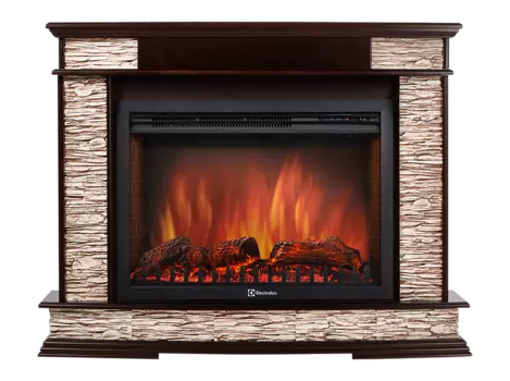 Электрокамин с широким очагом 2D Electrolux