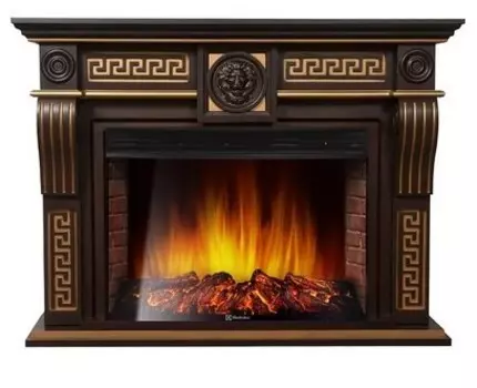 Электрокамин с широким очагом 2D Electrolux