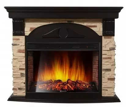 Электрокамин с широким очагом 2D Electrolux