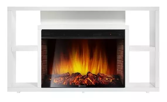 Электрокамин с широким очагом 2D Electrolux