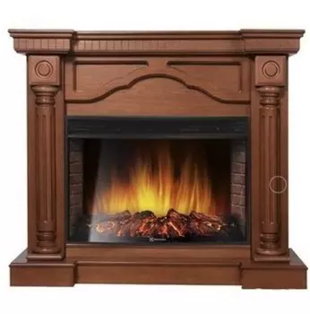 Электрокамин с широким очагом 2D Electrolux