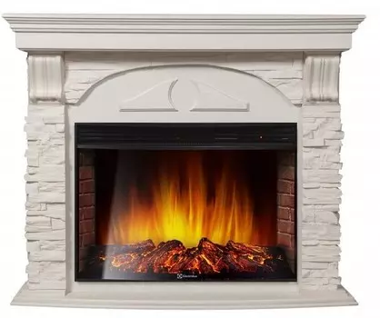 Электрокамин с широким очагом 2D Electrolux