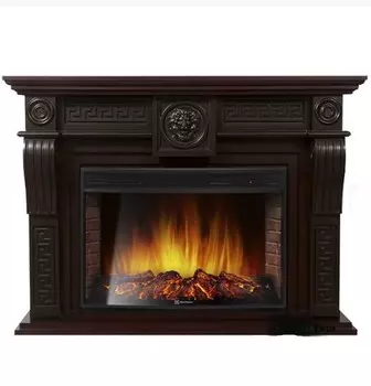 Электрокамин с широким очагом 2D Electrolux