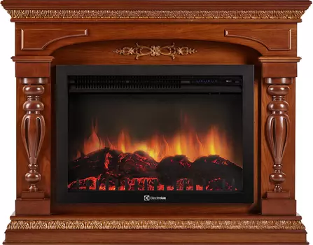 Электрокамин с широким очагом 2D Electrolux