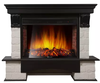 Электрокамин с широким очагом 2D Electrolux