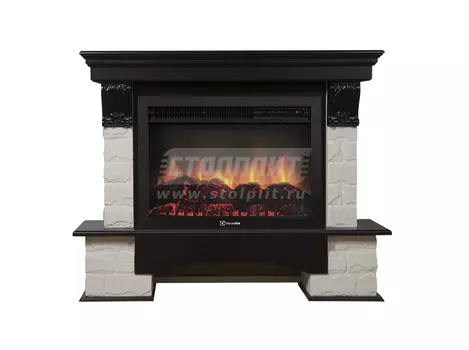 Электрокамин с широким очагом 2D Electrolux