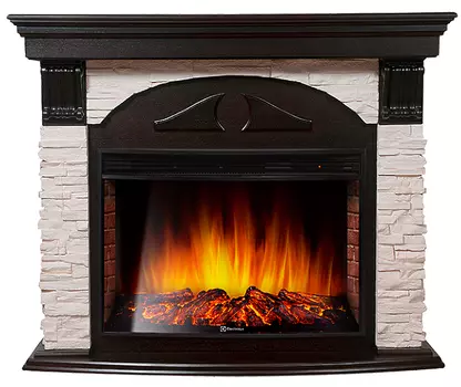 Электрокамин с широким очагом 2D Electrolux