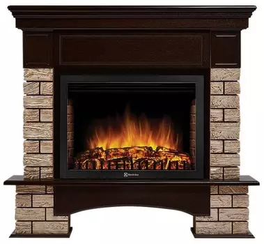 Электрокамин с широким очагом 2D Electrolux