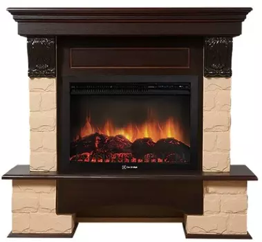 Электрокамин с широким очагом 2D Electrolux