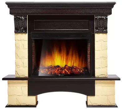 Электрокамин с широким очагом 2D Electrolux