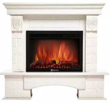 Электрокамин с широким очагом 2D Electrolux