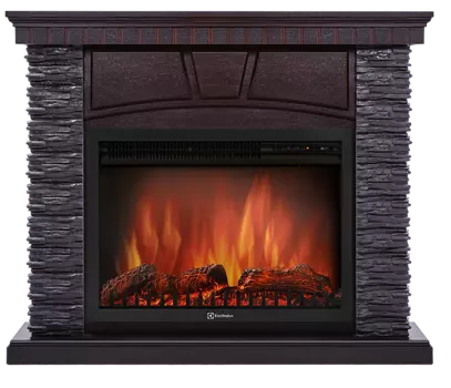 Электрокамин с широким очагом 2D Electrolux