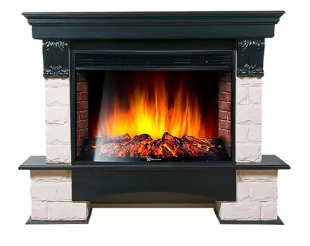 Электрокамин с широким очагом 2D Electrolux