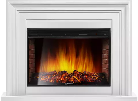 Электрокамин с широким очагом 2D Electrolux