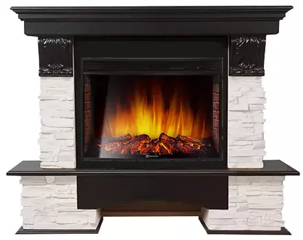 Электрокамин с широким очагом 2D Electrolux