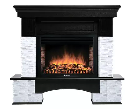 Электрокамин с широким очагом 2D Electrolux