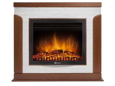 Электрокамин с широким очагом 2D Electrolux